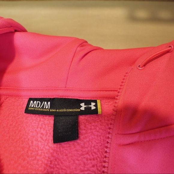 Under Armour Medium hot pink zipper hoodie - Picture 6 of 13